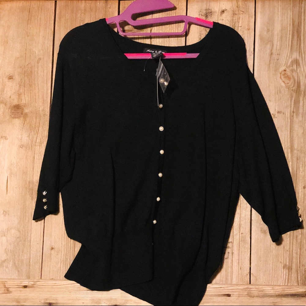 Audrey & Grace Black Sweater